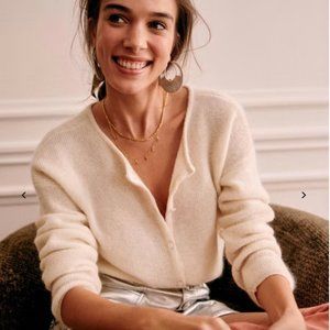 Sezane Gaspard Cardigan in Ecru Size M